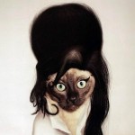 Animale costumate - pisica Amy Winehouse